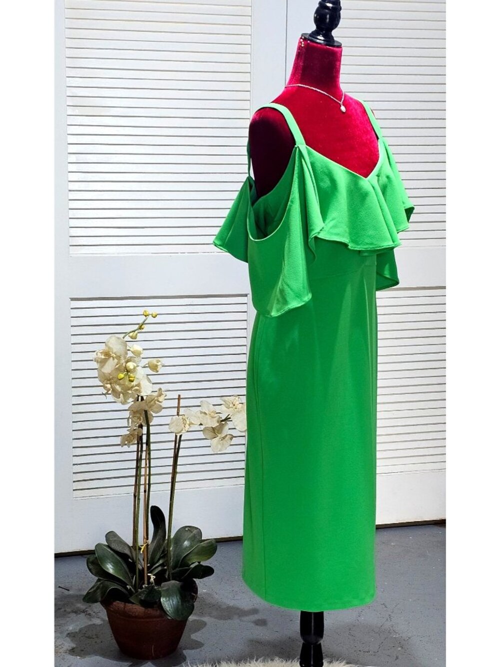 NWT Rachel Rachel Roy Women's Green Marcella Drapey Sheath Dress Size XL 2441 - Picture 3 of 16